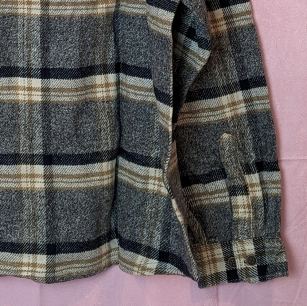 Boston Traders Maple Plaid Shacket Button Up Shirt Jacket size XXL